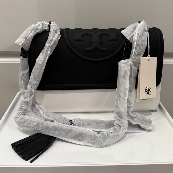 TORY BURCH Fleming Convertible Shoulder Bag Matte Black - Picture 7 of 13